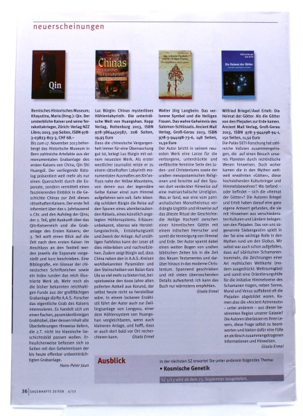 Sagenhafte Zeiten Fachzeitschrift Nr. 4/2013 (15. Jahrgang): Nazcas geheimes Labyrinth